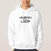Human in the Loop Minimalist Pullover Kapuzenpullo (Vorderseite)