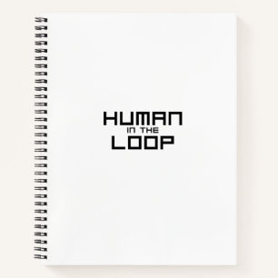 Human in the Loop Minimalist Studio Notizbuch