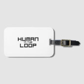 Human in the Loop Minimalistische Technik Gepäckanhänger (Vorderseite (Horizontal))
