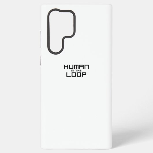 Human in the Loop Minimalistische Technik Samsung Galaxy Hülle (Rückseite)