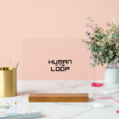Human in the Loop Minimalistische Technische Mausp Acrylschild (Hochzeit)