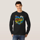 Human Kind Be Both LGBTQ Ally Pride Rainbow Kindne T-Shirt (Vorne ganz)