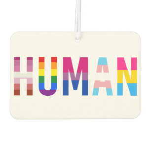 HUMAN LGBT Flag Gay Pride Monat Transgender Autolufterfrischer