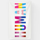 HUMAN LGBT Flag Gay Pride Monat Transgender Banner (Vertikal)