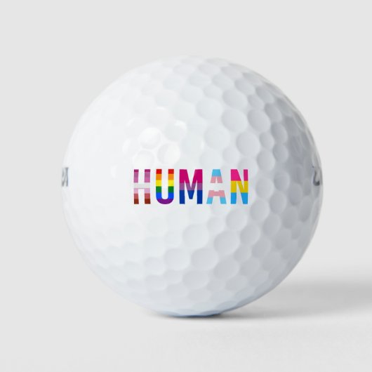 HUMAN LGBT Flag Gay Pride Monat Transgender Golfball (Vorderseite)