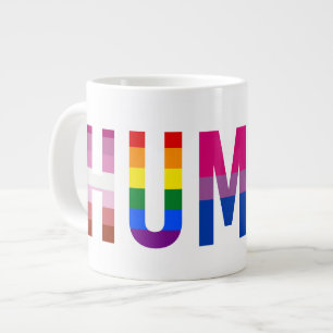 HUMAN LGBT Flag Gay Pride Monat Transgender Jumbo-Tasse