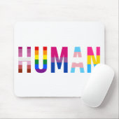 HUMAN LGBT Flag Gay Pride Monat Transgender Mousepad (Mit Mouse)