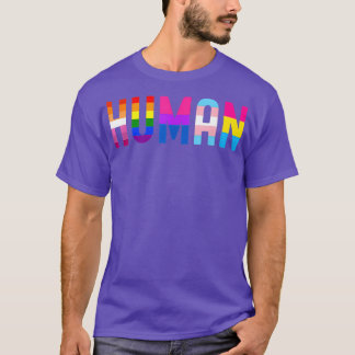 HUMAN LGBT Flag Gay Pride Monat Transgender T-Shirt