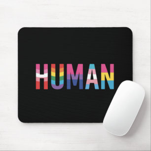 HUMAN LGBT-Flagge Gay-Pride-Monat Transgender Mousepad