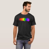 Human LGBT Gay Pride Flag Rainbow Flag T-Shirt (Vorne ganz)