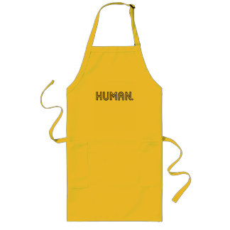 HUMAN. Logo-T-Shirt Lange Schürze