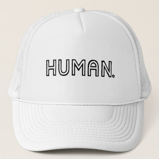 HUMAN. Logo-T-Shirt Truckerkappe (Vorderseite)