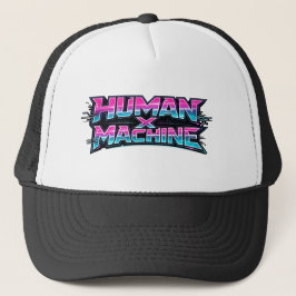 Human × Machine Futuristic Tech Cap Hat Truckerkappe