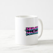 Human × Machine futuristische Tech-Kaffeetasse Kaffeetasse (VorderseiteRechts)