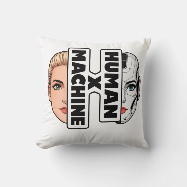 HUMAN × MACHINE KISSEN (Vorderseite)