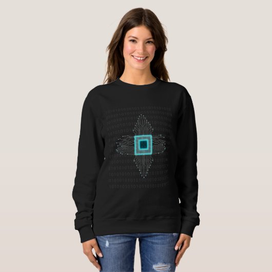 Human Memory Circuit Digital Brain Artificial Inte Sweatshirt (Vorne ganz)