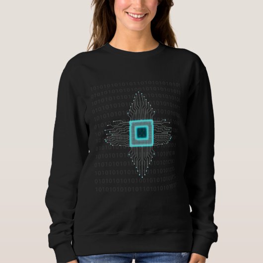 Human Memory Circuit Digital Brain Artificial Inte Sweatshirt (Vorderseite)