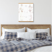 Human Meridians & Pressure Pt Chart verpackt Canva Leinwanddruck (Insitu (Schlafzimmer))