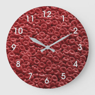 HUMAN RED BLOOD CELLS CLOCK GROßE WANDUHR