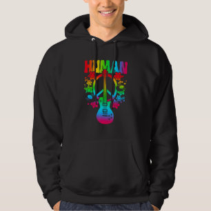 HUMAN Regenbogen-LGBT-Flagge Gay-Pride-Monat Lesbe Hoodie