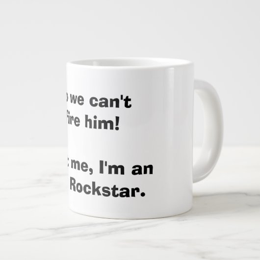 Human Resource HR Rockstar-Tasse Jumbo-Tasse (Vorderseite Rechts)