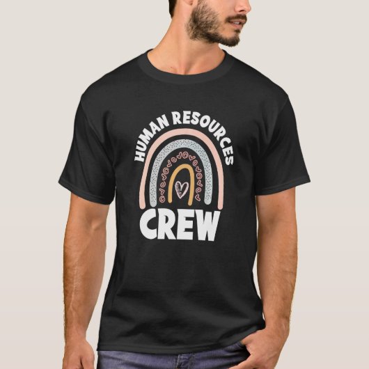 Human Resources Crew Hr Stuff Mitarbeiterteam Boho T-Shirt (Vorderseite)