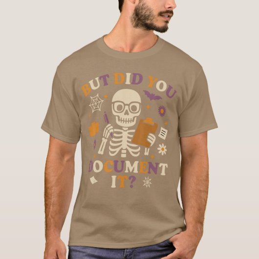 Human Resources HR Halloween But Did You Document T-Shirt (Vorderseite)