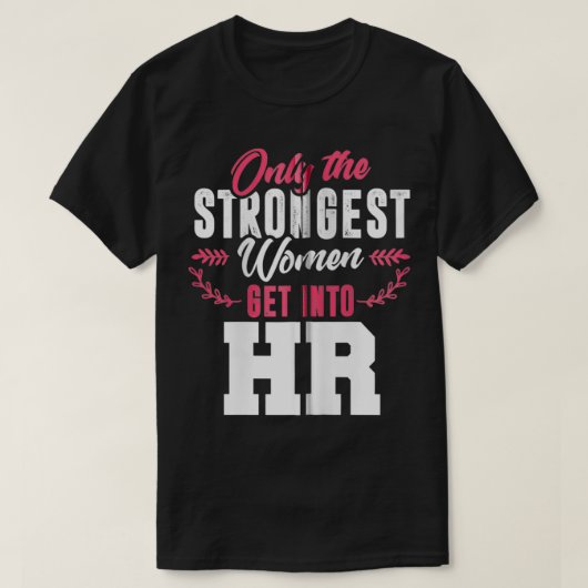 Human Resources  HR Lady Funny Female HR Gift Zip  T-Shirt (Design vorne)