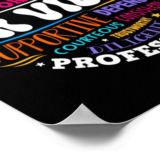 Human Resources Hr Vibes Analyst Employee Apprecia Poster (Ecke)