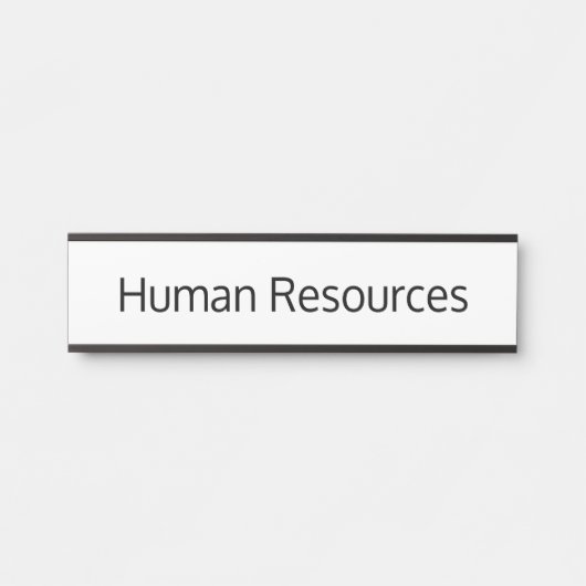 Human Resources Office Door Sign Türschild (Vorderseite )