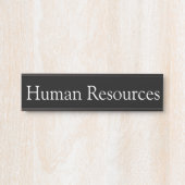 Human Resources Office Door Sign Türschild (Vorderseite )