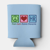 Human Resources Peace Liebe HR Office Blue Dosenkühler (Rückseite)