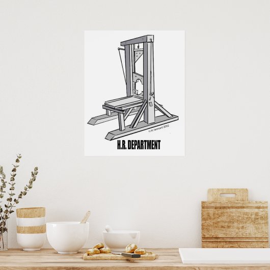 Human Resources Satire Poster (Küche)