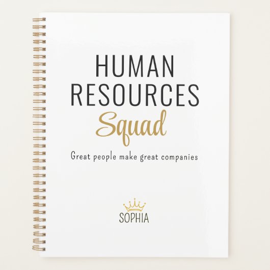 Human Resources Squad – Personalisierter Planer (Vorderseite)