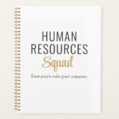 Human Resources Squad with Motivational Quote Planer (Vorderseite)