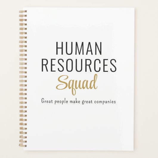 Human Resources Squad with Motivational Quote Planer (Vorderseite)