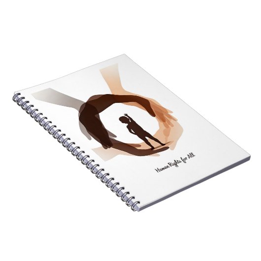 Human Rights for All – Minimal Diversity Circle De Notizblock (Rechte Seite)