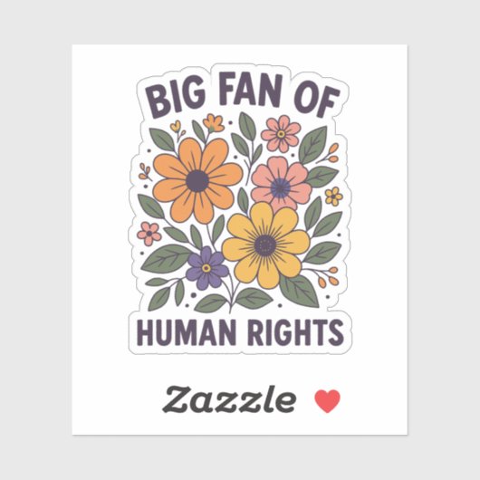 Human Rights Supporter Sticker (Blatt)