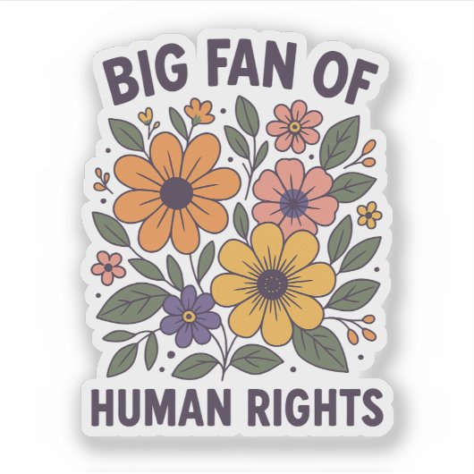 Human Rights Supporter Sticker (Vorderseite)