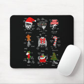 Human Skeleton Anatomy Christmas Medical Student X Mousepad (Mit Mouse)