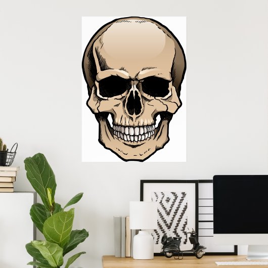 Human Skull Poster (Heimbüro)