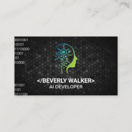 Human Tech-Logo Visitenkarte