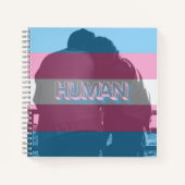 Human Trans Pride Notebook Notizblock (Vorderseite)