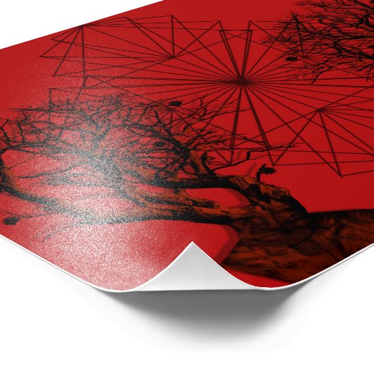 human tree fotodruck (Ecke)