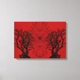 human tree leinwanddruck