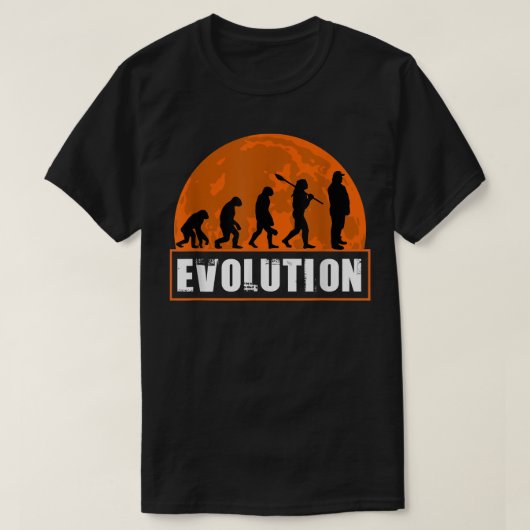 Human Truck Driver Evolution Funny Truck Driver  T-Shirt (Design vorne)