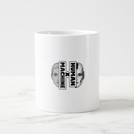 HUMAN x MACHINE Jumbo-Tasse (Vorderseite)
