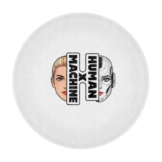 HUMAN x MACHINE Schneidebrett (Vorderseite)