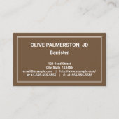 Humane, Berufliche Anwaltskarte Visitenkarte (Vorderseite)