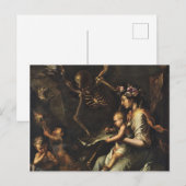 Humanes Wohlbefinden - Salvator Rosa 1656 Postkarte (Vorne/Hinten)
